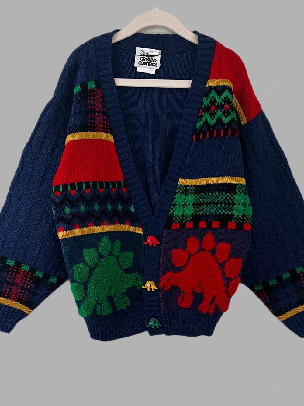 VTG 90’s Ground Control Kids Cardigan Sweater Size Medium